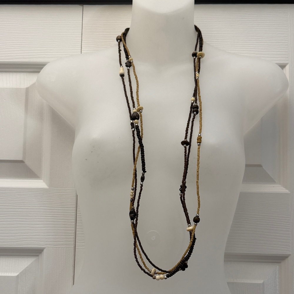 ❤️3 for $15!❤️ 
Elegant Multi-Strand Beaded Necklace
